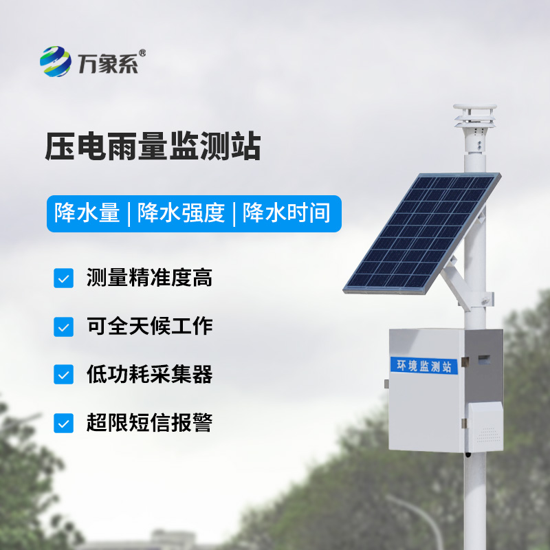 Why choose piezoelectric rainfall monitoring stations to monitor rainfall data?