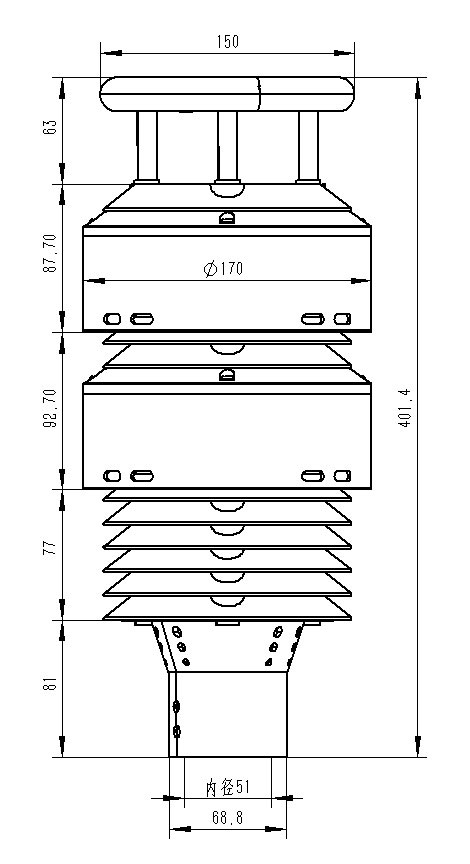 一體化負(fù)氧離子傳感器 一體化負(fù)氧離子傳感器