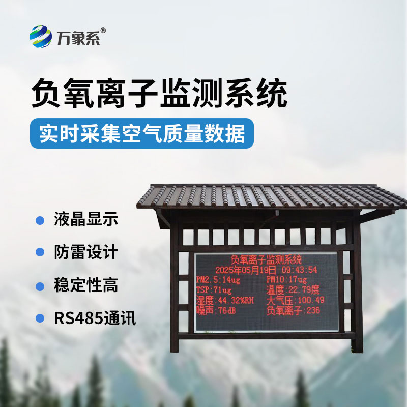 公園負氧離子監(jiān)測站