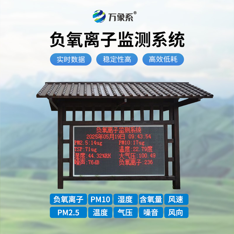 防腐木負(fù)氧離子監(jiān)測(cè)站